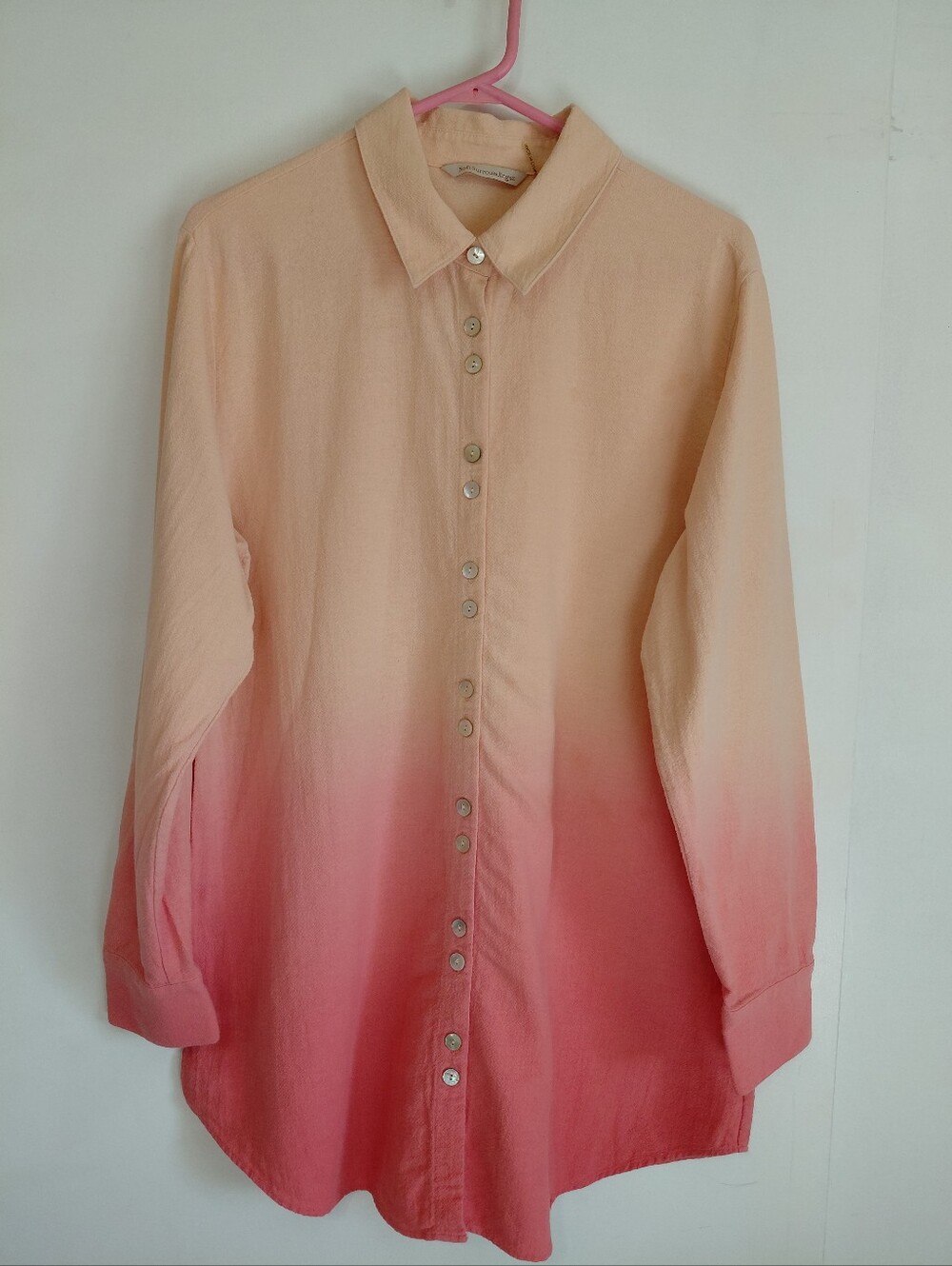 Soft Surroundings Button Front Tunic Ombre